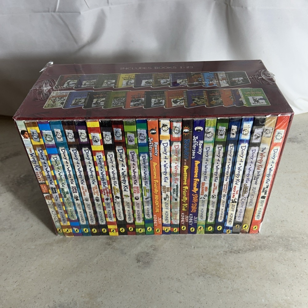 NEW - Diary Of A Wimpy Kid By Jeff Kinney Box of Books (1-23) Box Set